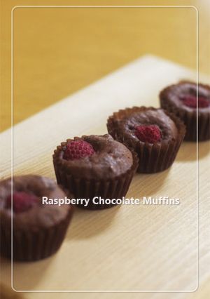 可愛い♡ラズベリーとチョコのプチマフィン-レシピのメイン写真