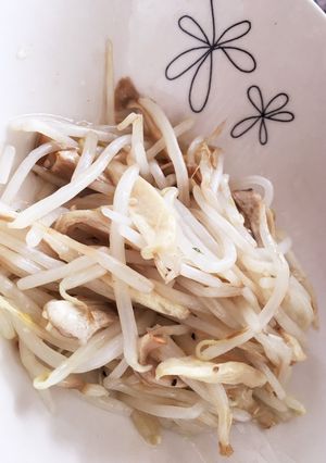 レンジでパパッと♡もやしとエリンギ炒め-レシピのメイン写真