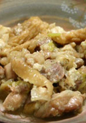 鶏と厚揚げとねぎの炒め煮-レシピのメイン写真