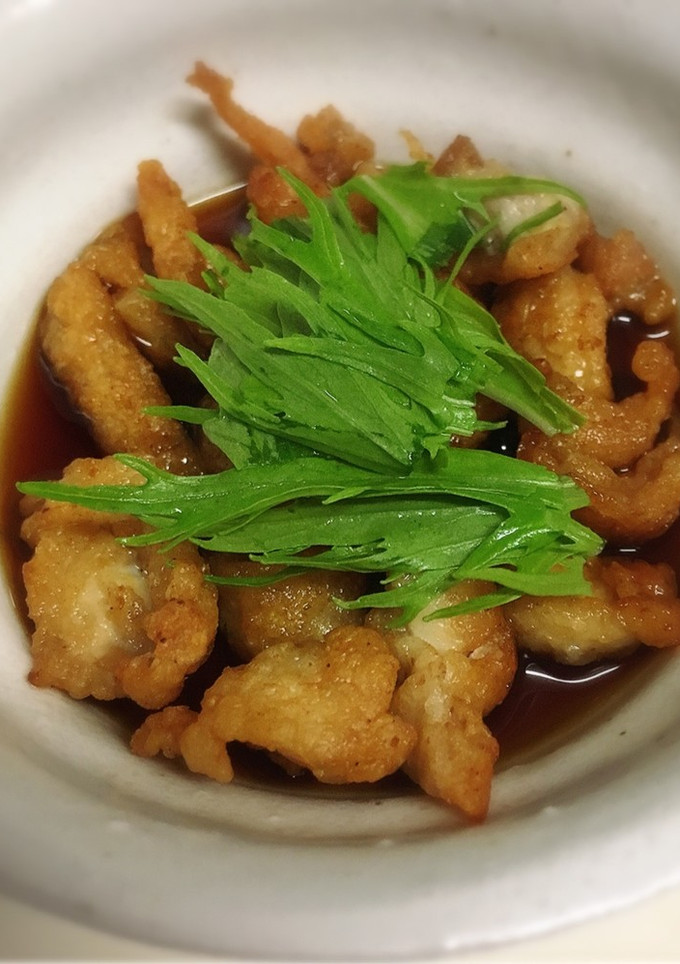 鶏皮ポン酢　おつまみ簡単-レシピのメイン写真