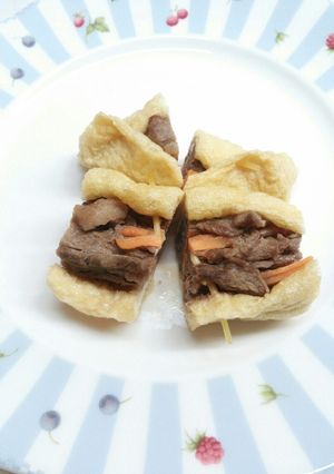 簡単☆油揚げで肉巻き-レシピのメイン写真