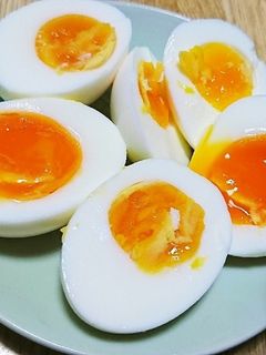 半熟茹でたまごの作り方-レシピのメイン写真
