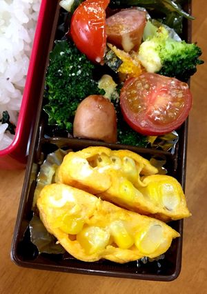 お弁当の卵焼きにもとうもろこし♪-レシピのメイン写真