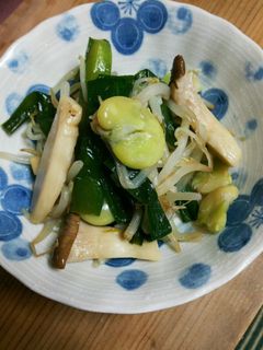 そら豆とニラもやし炒め★-レシピのメイン写真
