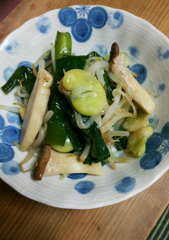 そら豆とニラもやし炒め★-レシピのメイン写真