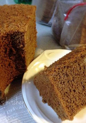 ふわふわ♡ほうじ茶のシフォンケーキ-レシピのメイン写真