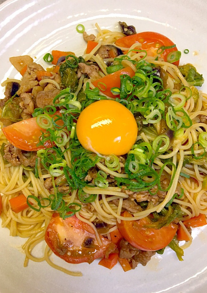 簡単な夏野菜の和風パスタ-レシピのメイン写真