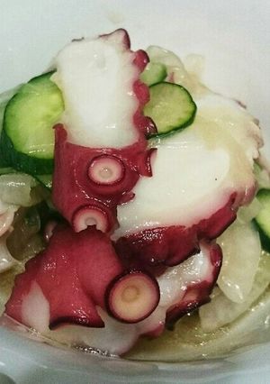 タコと新玉ねぎの中華酢の物。-レシピのメイン写真