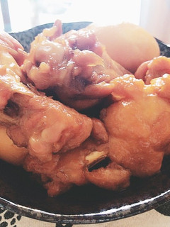 手羽元の甘辛煮~玉子入り~:-)-レシピのメイン写真