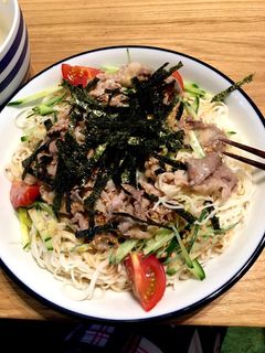 さっぱりがっつり冷しゃぶそうめん-レシピのメイン写真