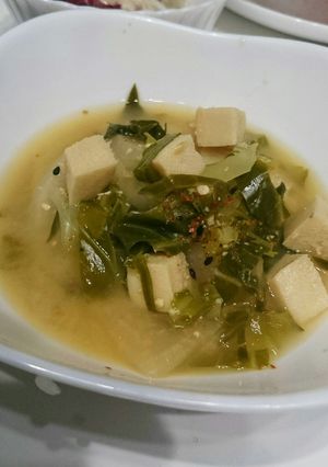 高野豆腐とキャベツのお味噌汁。-レシピのメイン写真