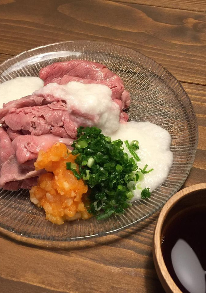 【夏の定番】とろろとポン酢の牛冷しゃぶ◎-レシピのメイン写真