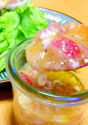 紫玉ねぎのゴロゴロドレッシング♪-レシピのメイン写真