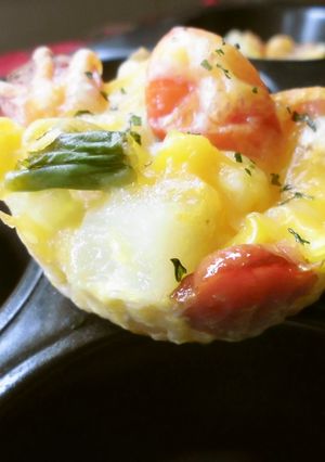 たまご1つでミニオムレツ6こ!-レシピのメイン写真