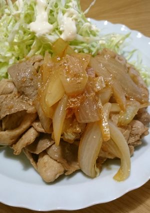 麺つゆ＆豚コマ♡簡単お助け豚生姜焼き-レシピのメイン写真
