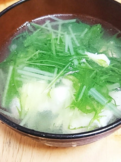 切り昆布と水菜のスープ-レシピのメイン写真