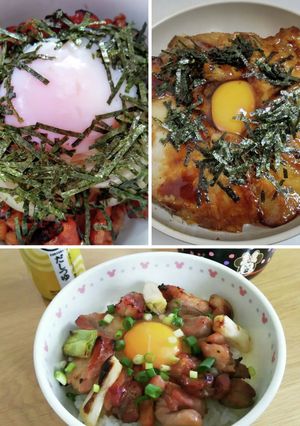 卵かけごはん風チャーシュー丼＊親子丼-レシピのメイン写真