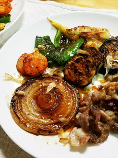 豚バラ と 焼き野菜 の生姜醤油プレート-レシピのメイン写真