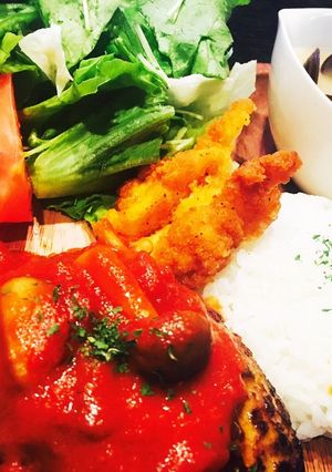 肉汁溢れる!ふんわりトマトハンバーグ!!-レシピのメイン写真