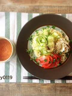 トマトおろしの冷たい塩だれつけ麺-レシピのメイン写真