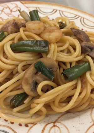 キノコの和風シーフードパスタ-レシピのメイン写真