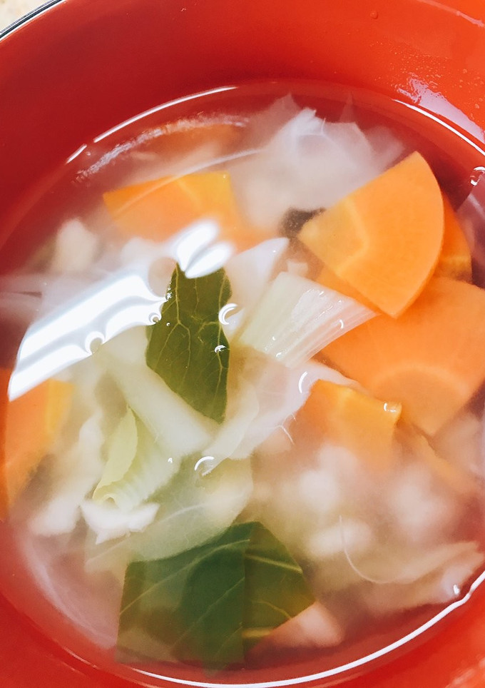 だし不要　調味料は塩のみ★　押し麦スープ-レシピのメイン写真