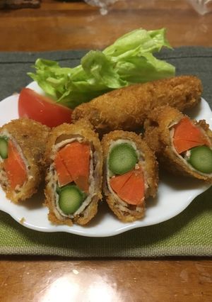 アスパラの豚肉巻きフライ-レシピのメイン写真