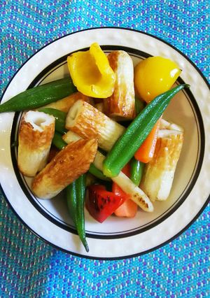 竹輪と余り野菜の炒めもの-レシピのメイン写真