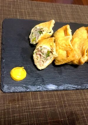 簡単!油揚げで作る和風餃子-レシピのメイン写真