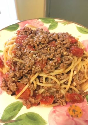 30分でできるミートソースパスタ-レシピのメイン写真