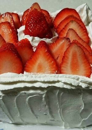 ホットケーキミックスでショートケーキを。-レシピのメイン写真