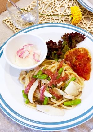 タイランド発！和風きのこパスタ-レシピのメイン写真