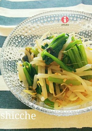 節約副菜♡ほうれん草モヤシナムル-レシピのメイン写真