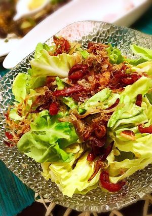 春キャベツの熱々揚げ野菜ドレッシング-レシピのメイン写真