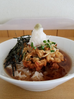 サッボロ一番で冷やしかき揚げ茶漬け-レシピのメイン写真