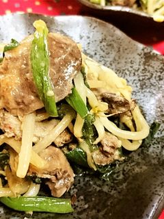 やみつき【鶏ハツともやしのクミン炒め】-レシピのメイン写真