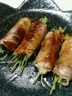 豚ばら肉の豆苗巻き-レシピのメイン写真