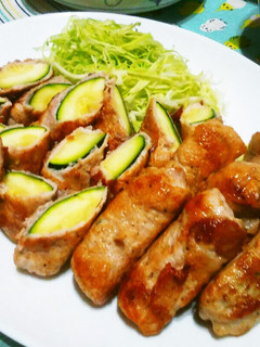 ズッキーニの豚肉巻き-レシピのメイン写真