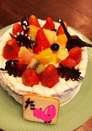 誕生日に♡簡単な恐竜ケーキ-レシピのメイン写真