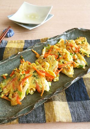 簡単☆キャベツと人参のミニ卵焼き-レシピのメイン写真