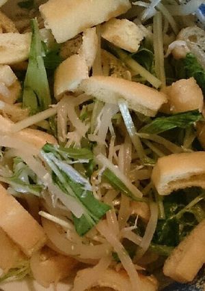 簡単☆水菜のシャキシャキサラダ-レシピのメイン写真