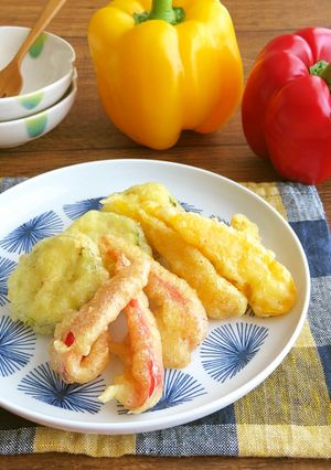 ズッキーニとパプリカのチーズフリット-レシピのメイン写真