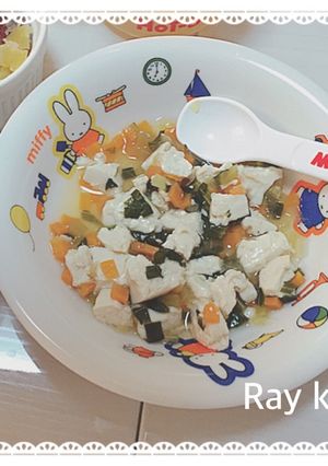 離乳食中期【野菜の豆腐煮】-レシピのメイン写真