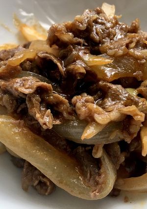 牛肉炒め物☆焼肉☆カレー味☆お弁当にも-レシピのメイン写真
