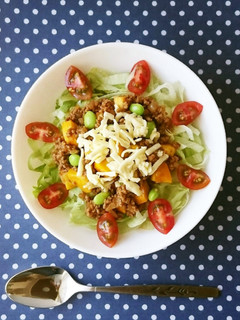 ズッキーニごろごろ♪彩りタコライス-レシピのメイン写真