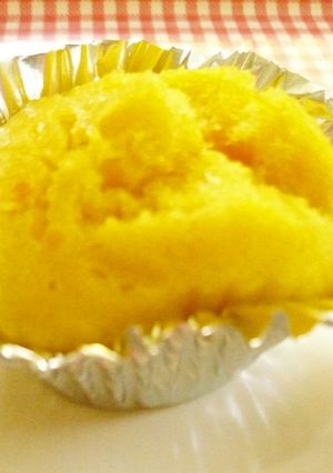 かぼちゃの蒸しケーキ・保育園給食-レシピのメイン写真