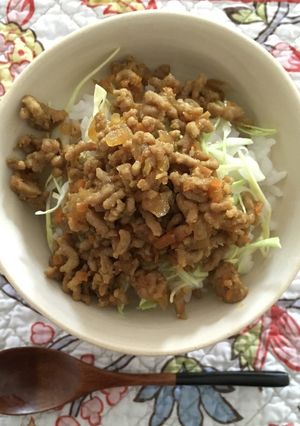 お子ちゃまもOKカレー風味の豚そぼろ-レシピのメイン写真