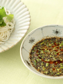 黒ごまねぎみそつけ麺-レシピのメイン写真