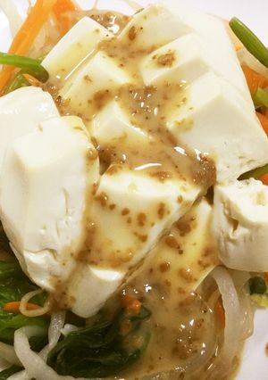 超楽々 豆腐ナムルサラダ作ります。-レシピのメイン写真
