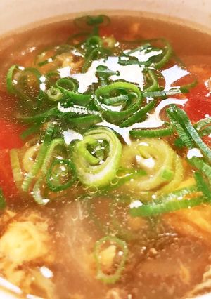トマト嫌いな私が作る！トマトもずくスープ-レシピのメイン写真